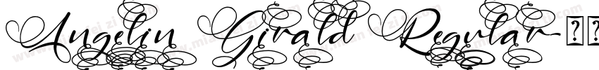 Angelin Girald Regular字体转换